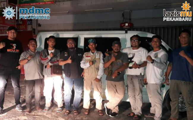 Tanggap terhadap Korban Tsunami, Lazismu Pekanbaru gandeng beberapa Elemen